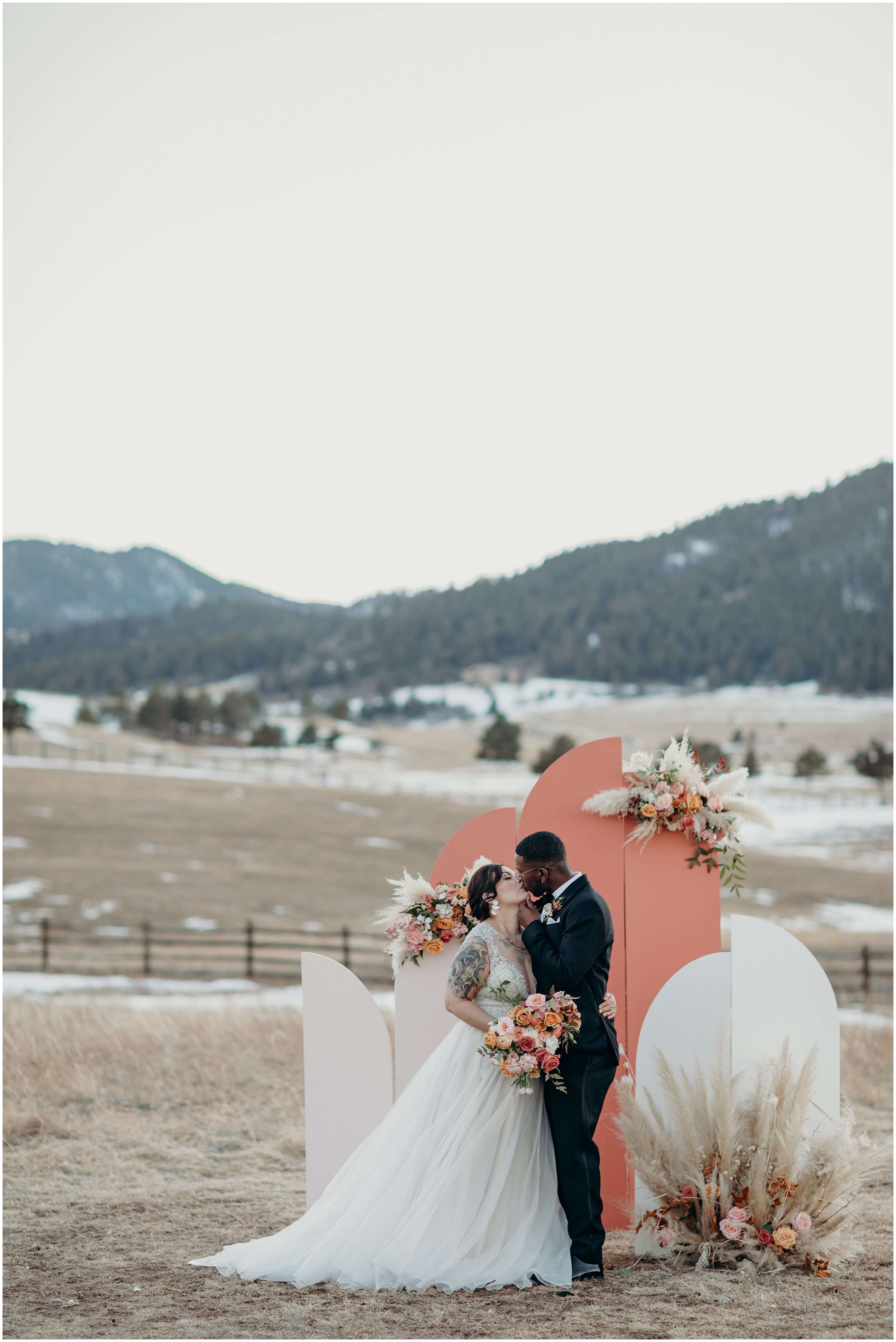 Spruce mountain ranch wedding colorado
