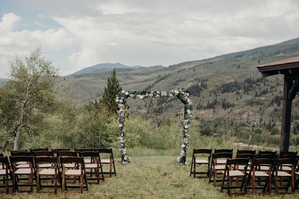 Ceremony site at Apache Ranch wedding venue
