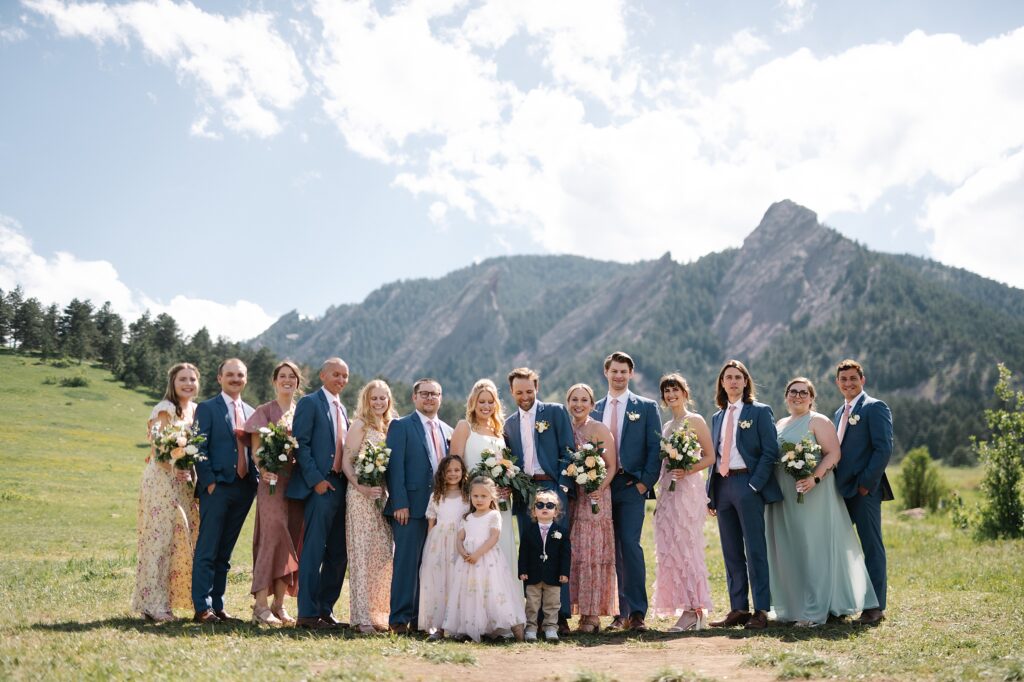 chautauqua lawn wedding, chautauqua dining hall, boulder wedding venues, spring wedding denver, spring wedding boulder, candid wedding photos, square neck wedding dress,