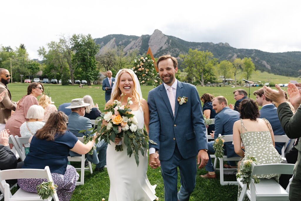 chautauqua lawn wedding, chautauqua dining hall, boulder wedding venues, spring wedding denver, spring wedding boulder, candid wedding photos, square neck wedding dress,