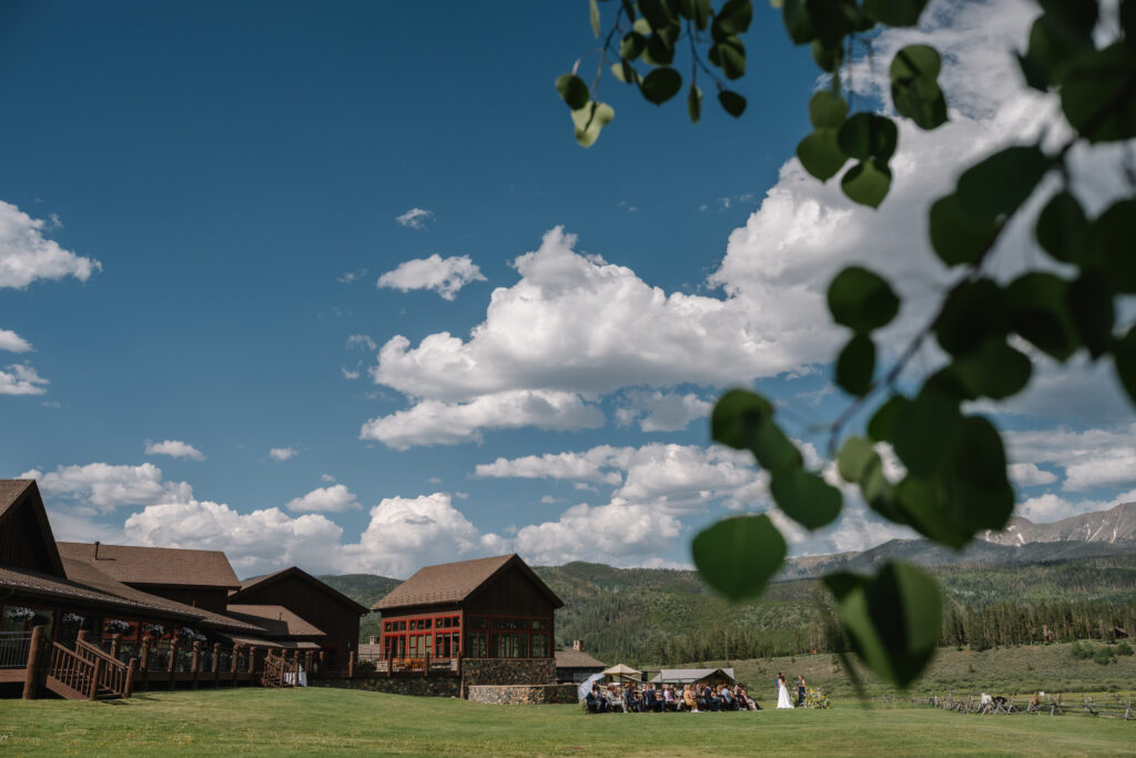 Colorado wedding photographer, Denver wedding photographer, mountain wedding venue near Denver, wedding venue with mountain view, wedding venue with onsite lodging, luxury wedding photographer, candid wedding photographer, Devils Thumb Ranch wedding inspiration, summer wedding in the mountains, barn wedding venue, ranch wedding venue