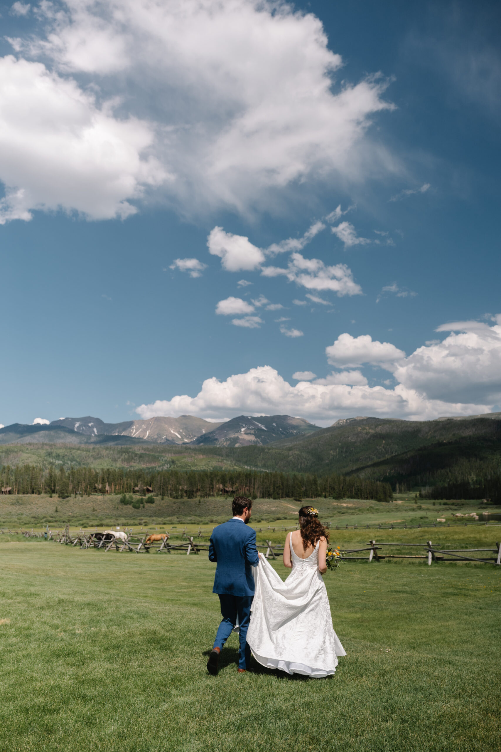 Colorado wedding photographer, Denver wedding photographer, mountain wedding venue near Denver, wedding venue with mountain view, wedding venue with onsite lodging, luxury wedding photographer, candid wedding photographer, Devils Thumb Ranch wedding inspiration, summer wedding in the mountains, barn wedding venue, ranch wedding venue