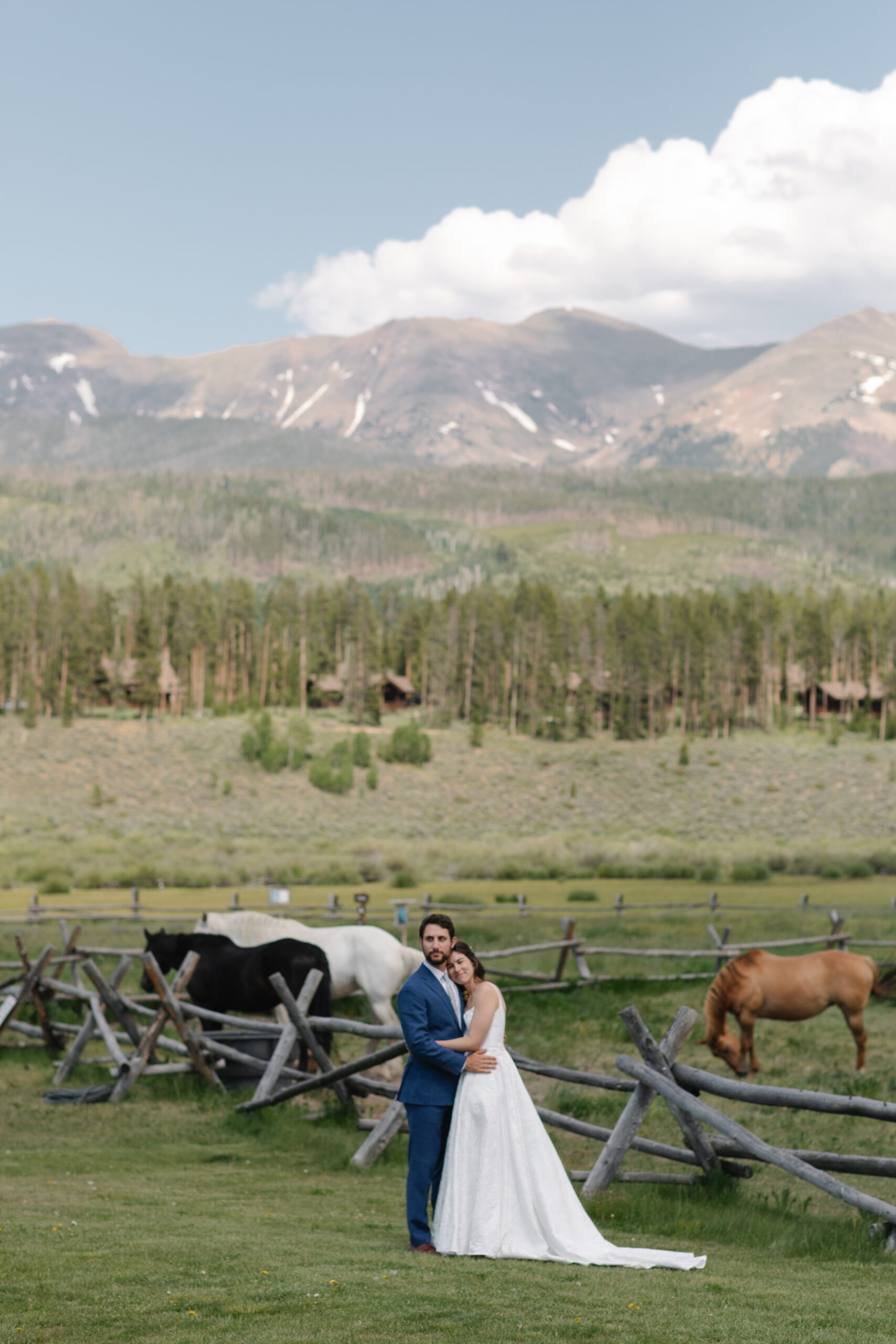 Colorado wedding photographer, Denver wedding photographer, mountain wedding venue near Denver, wedding venue with mountain view, wedding venue with onsite lodging, luxury wedding photographer, candid wedding photographer, Devils Thumb Ranch wedding inspiration, summer wedding in the mountains, barn wedding venue, ranch wedding venue