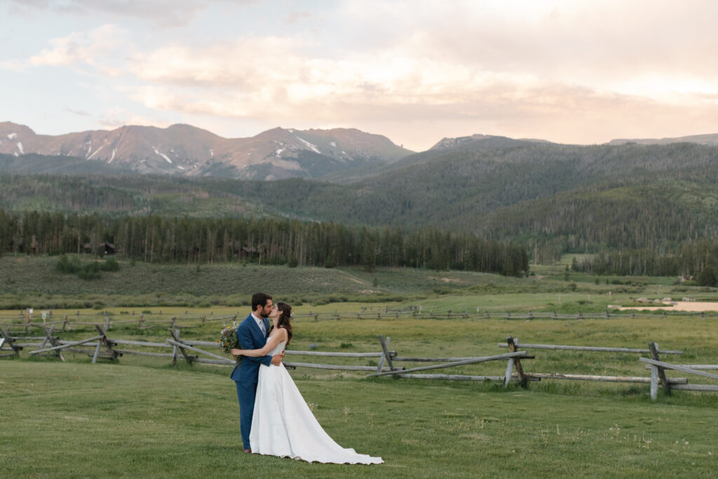 Colorado wedding photographer, Denver wedding photographer, mountain wedding venue near Denver, wedding venue with mountain view, wedding venue with onsite lodging, luxury wedding photographer, candid wedding photographer, Devils Thumb Ranch wedding inspiration, summer wedding in the mountains, barn wedding venue, ranch wedding venue