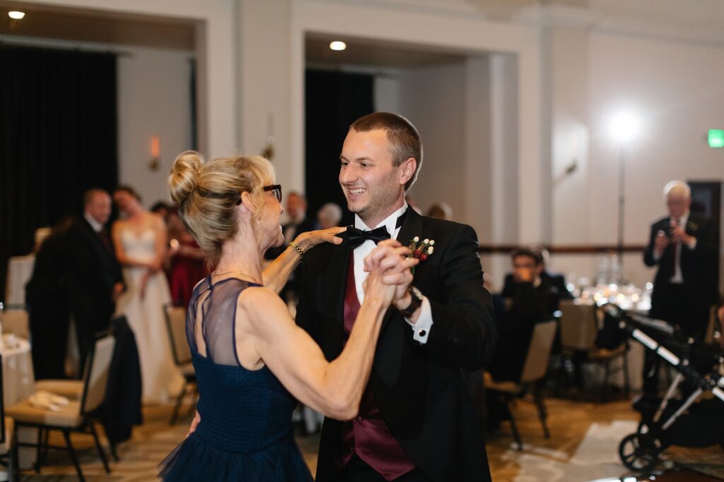 Winter wedding at Hotel Colorado, winter wedding, hotel wedding venue, Glenwood Springs wedding photographer, classy wedding venues, strapless wedding dress, editorial wedding photos, Colorado wedding photographer, Leah Goetzel Photography