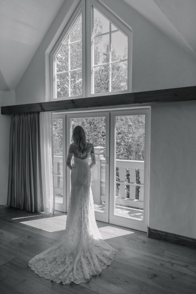Sonnenalp hotel wedding, vail wedding, harvest sonnenalp, luxury wedding photographer, candid wedding photography, editorial wedding, strapless wedding dress, wedding dress with gloves, colorado wedding photographer, mountain wedding venues, Leah Goetzel Photography